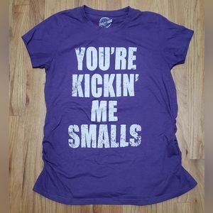 Sand-Lot Maternity T-shirt in Purple, Size L